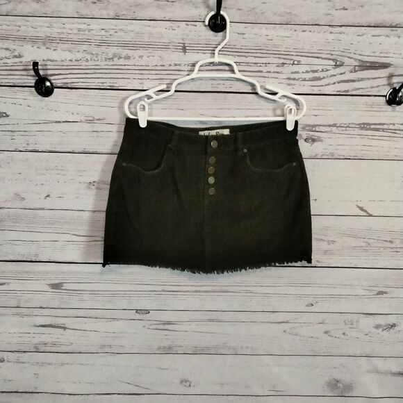 "Indigo Rein" woman's corturoy skirt - Picture 1 of 6